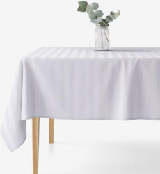 Goldea ünnepi damaszt szögletes terítő - világosszürke csíkos 140 x 220 cm