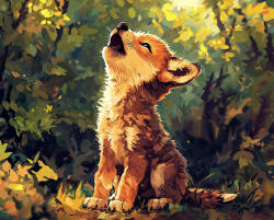 Alkotásutca Rókás ragyogás - Számfestő készlet kereten 40x50