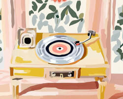 Alkotásutca Dallamos visszhangok - Számfestő készlet kereten 40x50