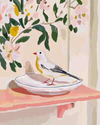 Alkotásutca Tavasz egy tányéron - Számfestő készlet kereten 40x50