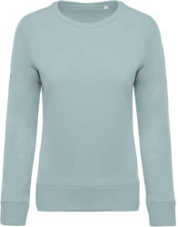 Kariban Női raglános organikus környakas pulóver, Kariban KA481, Snow Grey-L (ka481sngr-l)