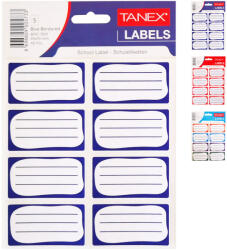 TANEX Etichete scolare 40 buc/set, TANEX albastru