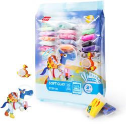 Deli Plastilina modelatoare 36 culori/set, 216 g, DELI Soft Clay