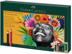Faber-Castell Creioane colorate Polychromos FABER-CASTELL, 40 buc/set + 8 creioane grafit, FC210054