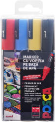uni Marker varf 1.8-2.5 mm UNI Posca PC-5M, 4 buc/set