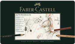 Faber-Castell Set desen FABER-CASTELL Pitt Monochrome Grafit+Carbune+Pastel 33 piese, FC112977
