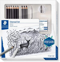 STAEDTLER Set creioane schite STAEDTLER Mars Lumograph Charcoal, 12 buc/cutie