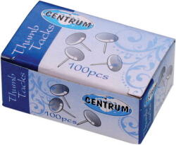 CENTRUM Pioneze metalice, 100 buc/ cutie, CENTRUM