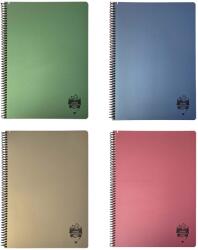 DACO Caiet cu spirala A4, 80 file, coperta plastic, DACO Atinge Excelenta dictando