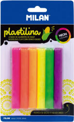 MILAN Plastilina 6 culori/set, 70 g, MILAN Neon