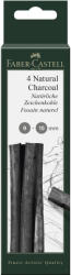 Faber-Castell Carbune desen natural FABER-CASTELL Pitt Monochrome 9-15 mm, 4 buc/set