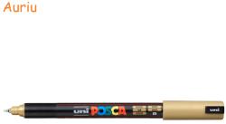 uni Marker varf 0.7 mm UNI Posca PC-1MR auriu