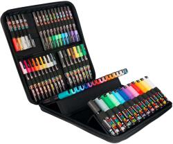 uni Marker varf 0.7-8 mm UNI Posca, 60 buc/set, mapa neagra
