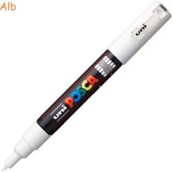 uni Marker varf 0.7 mm UNI Posca PC-1M alb