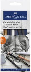 Faber-Castell Set carbune schite FABER-CASTELL Charcoal Sketch, 7 buc/set, FC114002