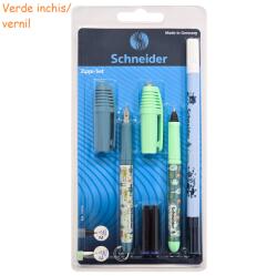 Schneider Set stilou, roller si pic SCHNEIDER Zippi verde inchis/vernil
