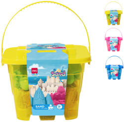 Deli Nisip kinetic si 6 accesorii DELI, 500 g roz