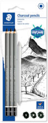 STAEDTLER Creion carbune desen STAEDTLER 100C, 3 buc/blister + creion mixare