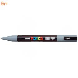 uni Marker varf 0.9-1.3 mm UNI Posca PC-3M gri