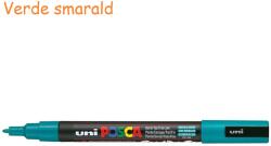 uni Marker varf 0.9-1.3 mm UNI Posca PC-3M verde smarald