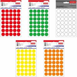TANEX Etichete autocolante rotunde, 19 mm, TANEX, 175 buc/set galben