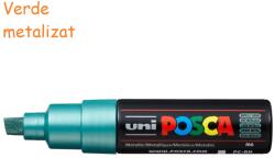 uni Marker varf 8 mm UNI Posca PC-8K verde metalizat