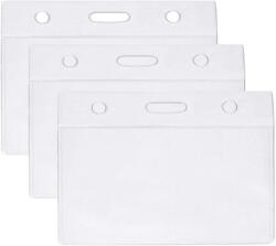  Suport ecuson orizontal cu clapeta de siguranta, 94x53 mm, 100 buc/ set
