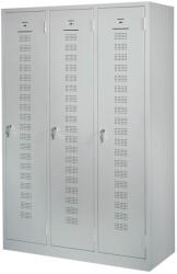 CEHA Vestiar metalic cu 3 usi, 87x50x180 cm CEHA