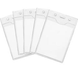  Suport ecuson vertical cu clapeta de siguranta, 73x105 mm, 100 buc/ set