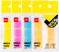 Deli Film index autoadeziv, 60 file, DELI (cu dispencer)