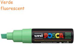 uni Marker varf 8 mm UNI Posca PC-8K verde fluorescent