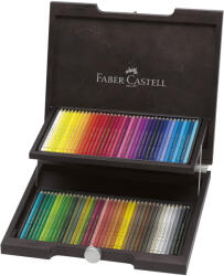 Faber-Castell Creioane colorate FABER-CASTELL Polychromos, 72 buc/set, cutie lemn, FC110072