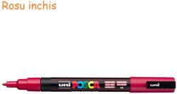 uni Marker varf 0.9-1.3 mm UNI Posca PC-3M rosu inchis