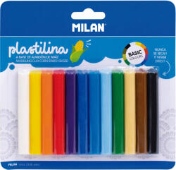 MILAN Plastilina 12 culori/set, 140 g, MILAN