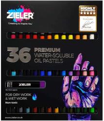 ZIELER Pasteluri ulei ZIELER Premium Water-Soluble Oil, 36 culori/cutie