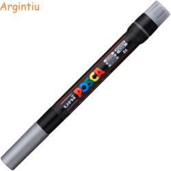 uni Marker pensula UNI Posca Brush PCF-350 argintiu