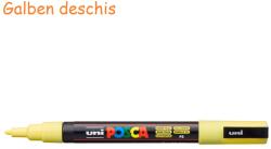 uni Marker varf 0.9-1.3 mm UNI Posca PC-3M galben deschis