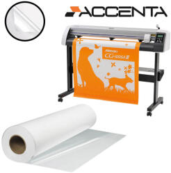 ACCENTA Rola hartie plotter autoadeziva, coated, mata, A1+, 120 g/mp, 610 mm x 30 m, ACCENTA