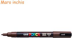 uni Marker varf 0.9-1.3 mm UNI Posca PC-3M maro inchis