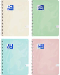OXFORD Caiet cu spirala A4, 80 file, matematica, OXFORD Touch Pastel