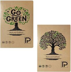 PAPERLAND Caiet A4 cu coperta kraft, 72 file, PAPERLAND Go Green dictando