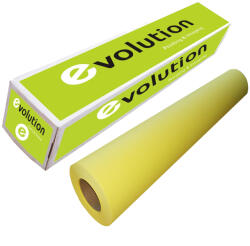 EVOLUTION Rola hartie plotter galbena, A0+, 100 g/mp, 914 mm x 50 m, EVOLUTION