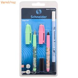 Schneider Set stilou, roller si pic SCHNEIDER Zippi vernil/roz