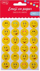 DACO Sticker fete amuzante DACO Emoji on Paper AB168, 240 buc/set