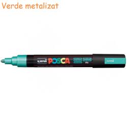 uni Marker varf 1.8-2.5 mm UNI Posca PC-5M verde metalizat