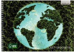 PAPERLAND Caiet de geografie A4, cu spirala, 36 file, PAPERLAND