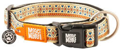 Max & Molly MAX & MOLLY Smart ID Ethnic, zgardă câini, ajustabilă, poliester, bej, cataramă trident, S(28-45 x 1.5cm)