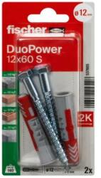 FISHER ДЮБЕЛ fischer 537665 duopower ф12х60мм С ВИНТ 2бр (537665)