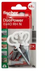 FISHER ДЮБЕЛ fischer 535482 duopower ф8х40мм С ВИНТ rh ОТВОРЕНА КУКА 4бр (535482)
