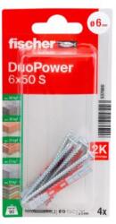 FISHER ДЮБЕЛ fischer 537660 duopower ф6х50мм С ВИНТ 4бр (537660)